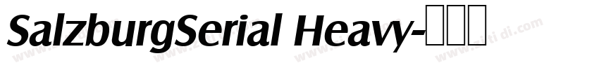 SalzburgSerial Heavy字体转换